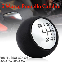 Pomello Cambio 6 Marce per -> Peugeot 307 308 3008 407 5008 807 Citroen C3 C4 C8