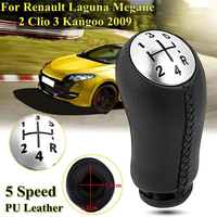 Pomello Cambio 5 Marce per Renault Clio 3 4 Megane Laguna Dacia Duster Sandero
