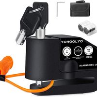 Bloccadisco Moto Lucchetto Moto Antifurto Con Allarme Sonoro 110DB, Blocca Disco
