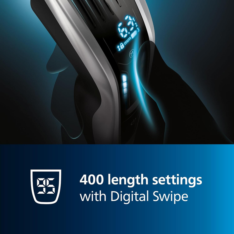 Hair Clipper Serie 9000 Regolacapelli Con Interfaccia Digital Swipe (Modello HC9
