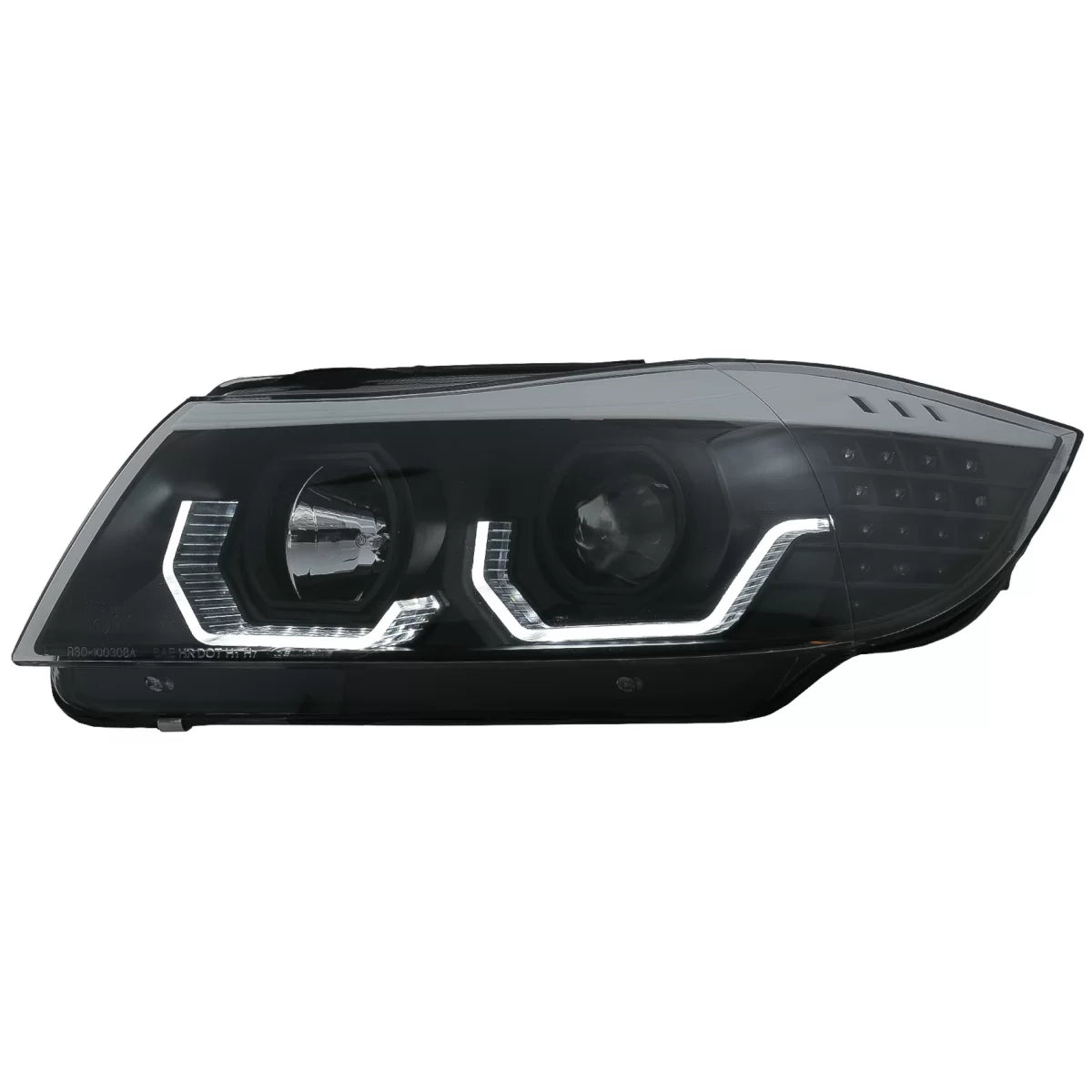 Fari LED Angel Eyes 3D Anteriore Sinistro per BMW Serie 3 E90 E91 2005-2008 LHD