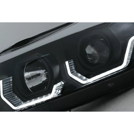 Fari LED Angel Eyes 3D Anteriore Sinistro per BMW Serie 3 E90 E91 2005-2008 LHD
