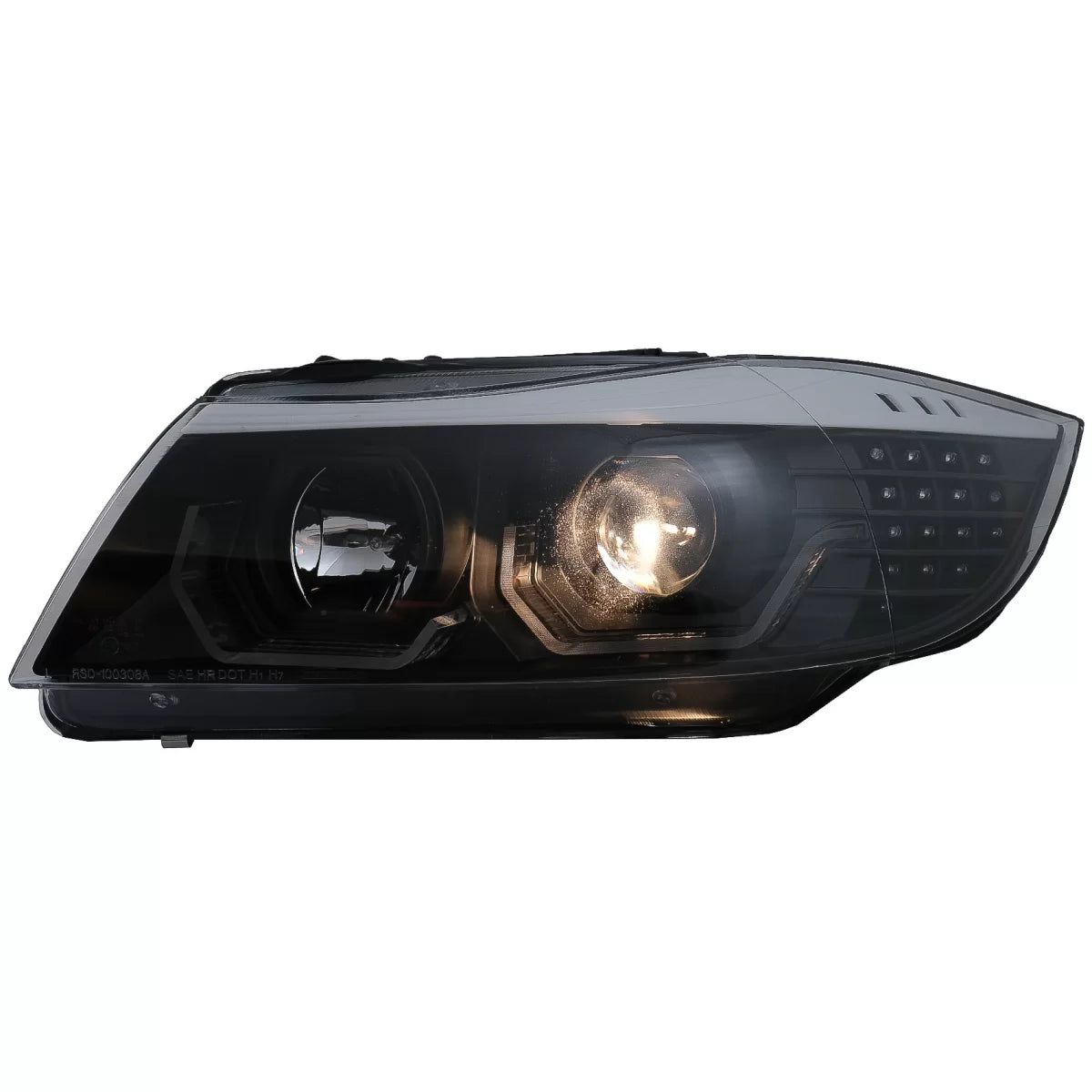 Fari LED Angel Eyes 3D Anteriore Sinistro per BMW Serie 3 E90 E91 2005-2008 LHD
