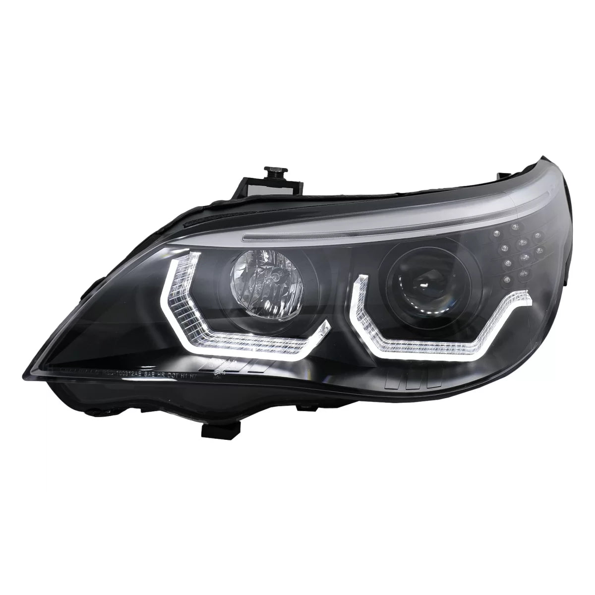 Fari Anteriori LED Angel Eyes 3D LCI per BMW Serie 5 E60 E61 2003-2007 LHD