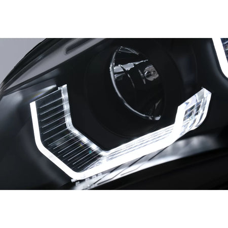 Fari Anteriori LED Angel Eyes 3D LCI per BMW Serie 5 E60 E61 2003-2007 LHD