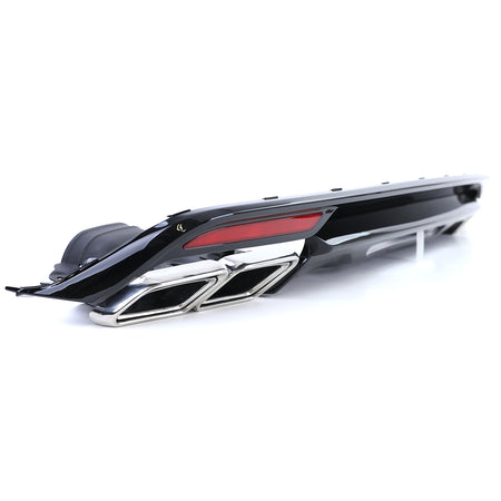 Diffusore Posteriore per Mercedes Classe S W222 2013-2017 Nero Lucido