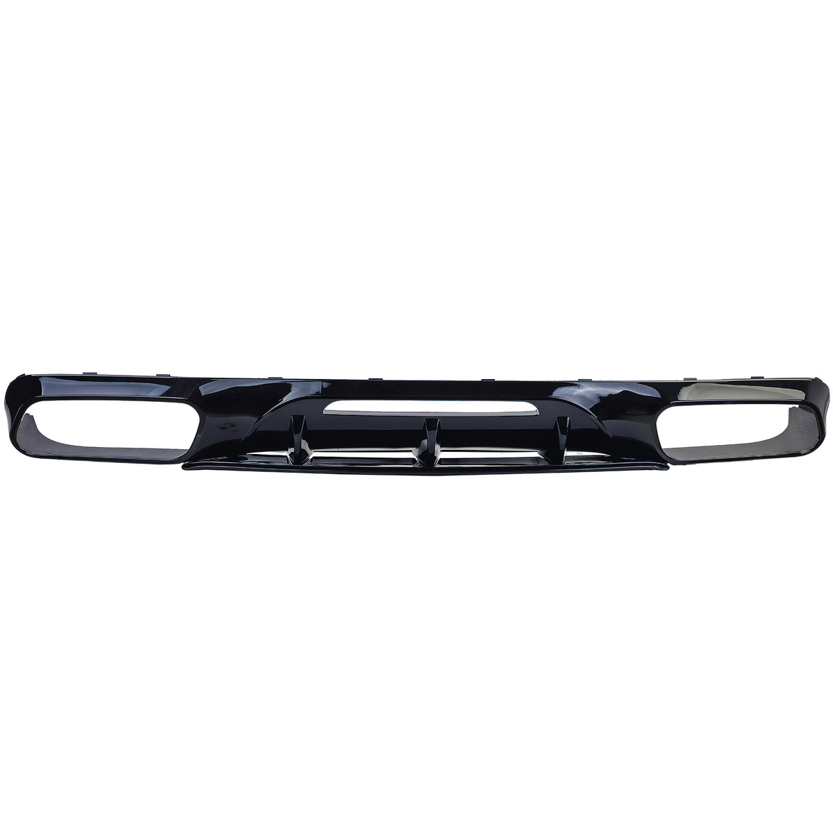 Diffusore Posteriore Sportivo con Doppio Endpipe Nero per Mercedes CLS C218