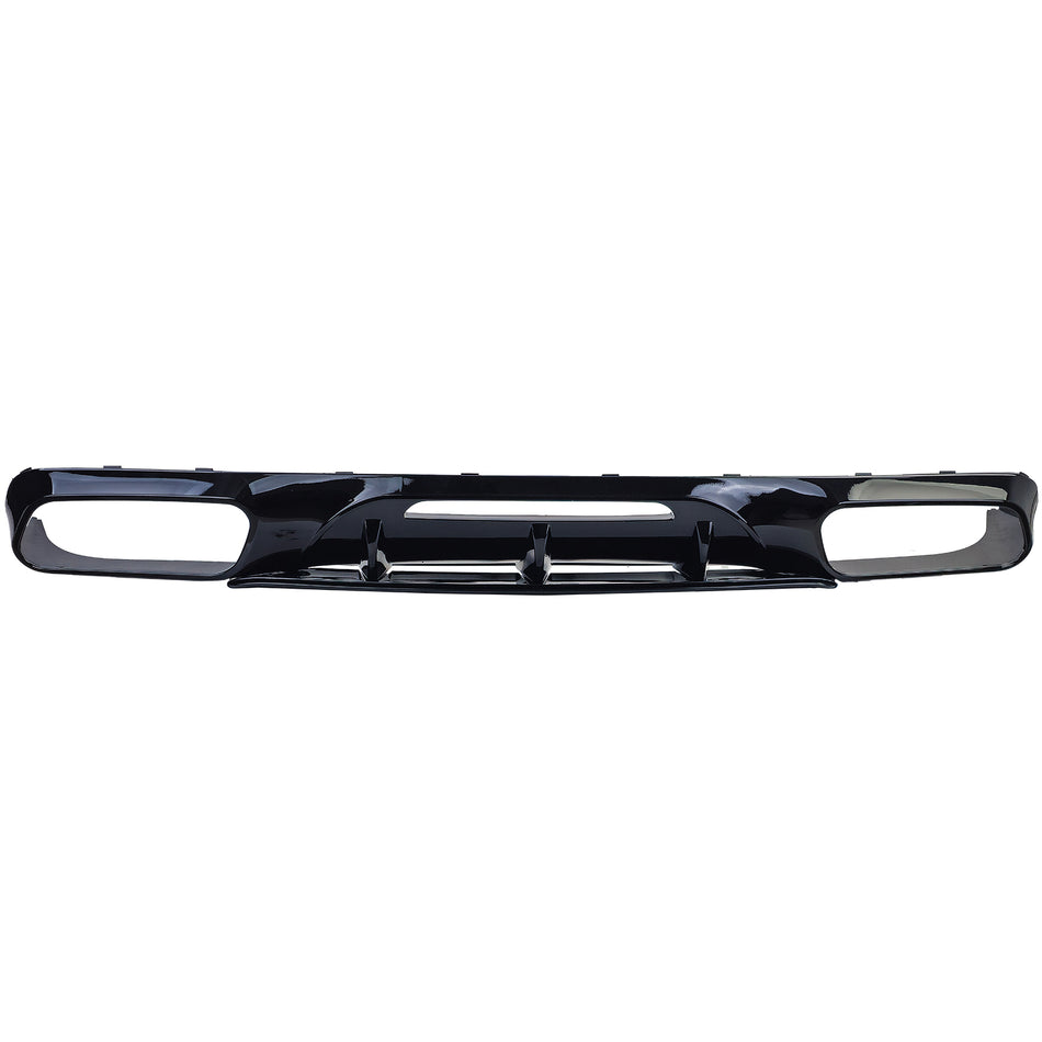Diffusore Posteriore Sportivo con Doppio Endpipe Nero per Mercedes CLS C218