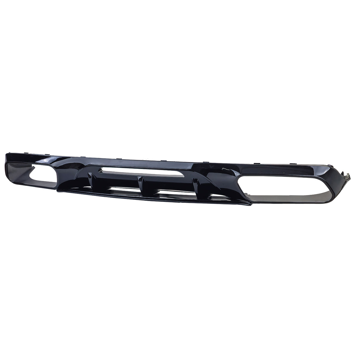 Diffusore Posteriore Sportivo con Doppio Endpipe Nero per Mercedes CLS C218