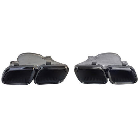Diffusore Posteriore Sportivo con Doppio Endpipe Nero per Mercedes CLS C218