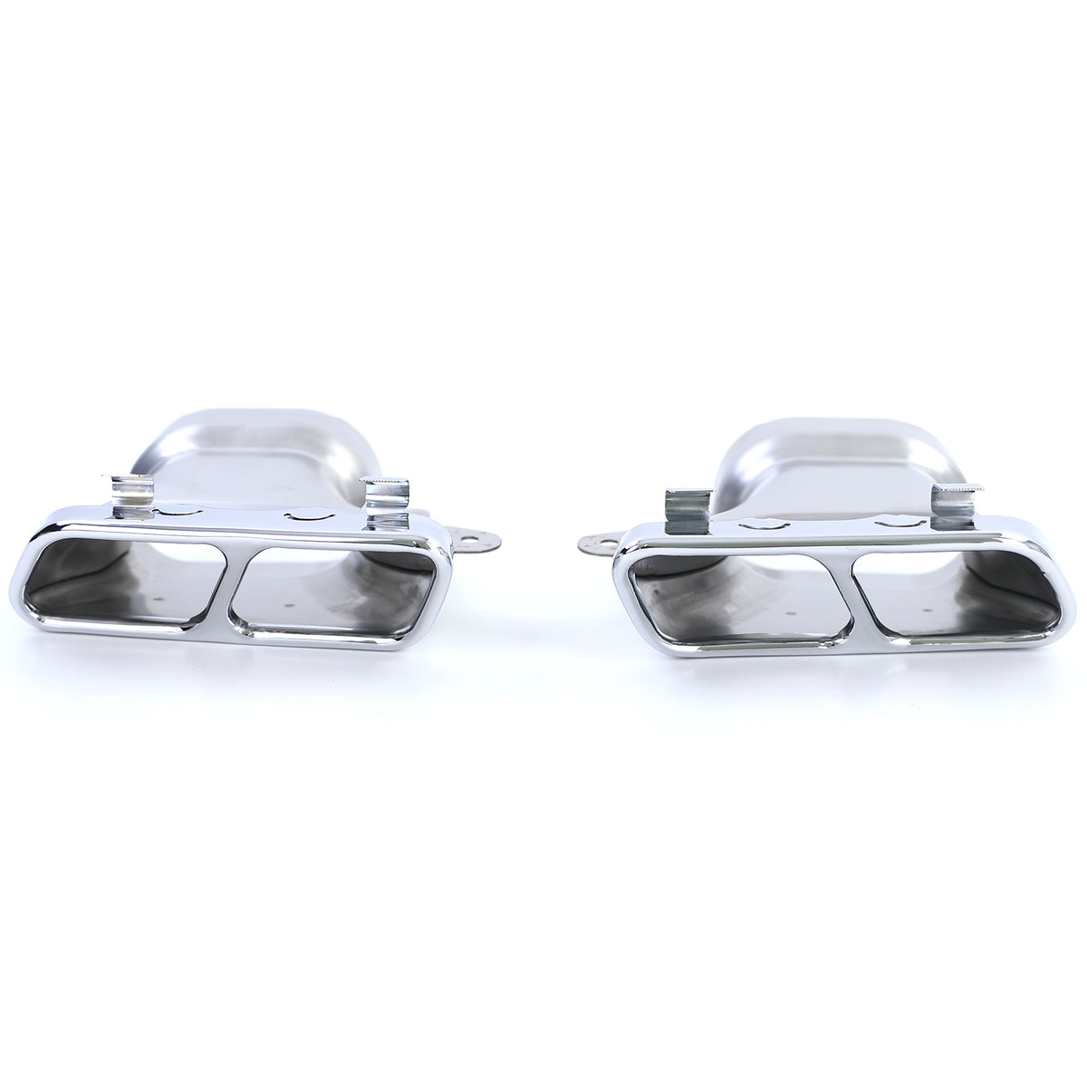 Terminali Scarico Doppio Sportivo Cromati per Mercedes CLA C117 X117 13-19