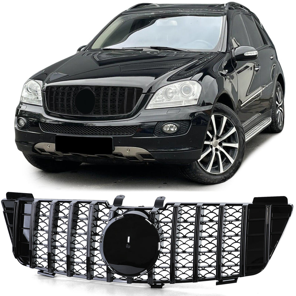 Griglia Sportiva Nera Lucida per Mercedes ML W164 (2005-2008)