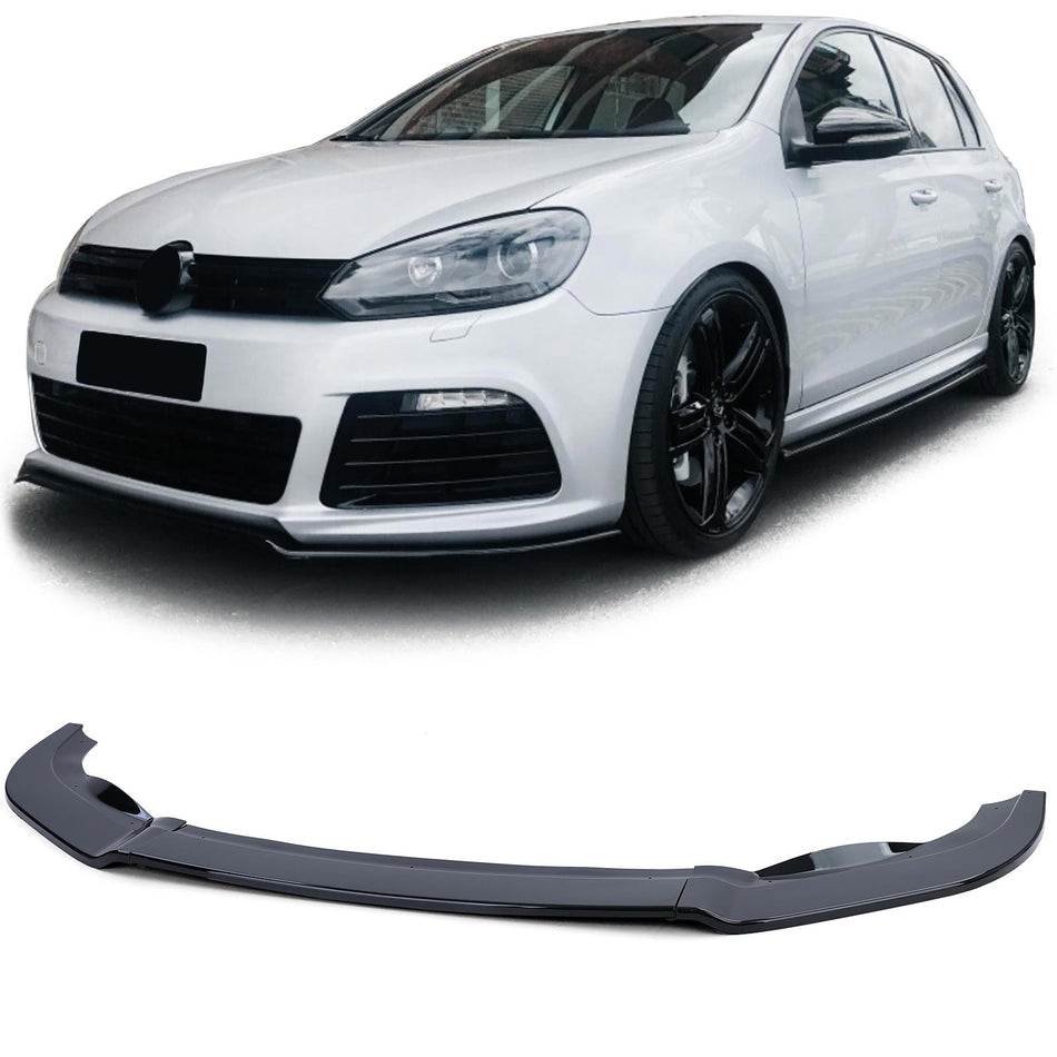 Spoiler Anteriore Performance Nero Lucido per Volkswagen Golf 6 (09-12) R20