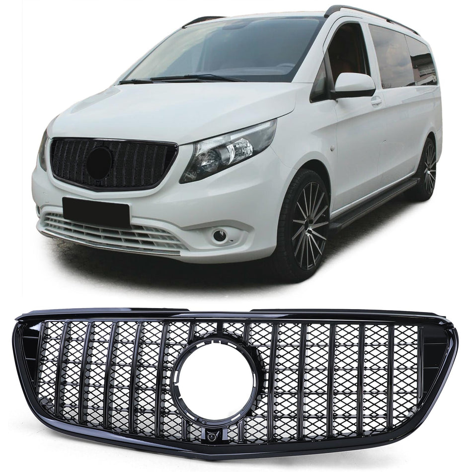 Griglia Sportiva Nera Lucida per Mercedes Vito W447 2014-2019