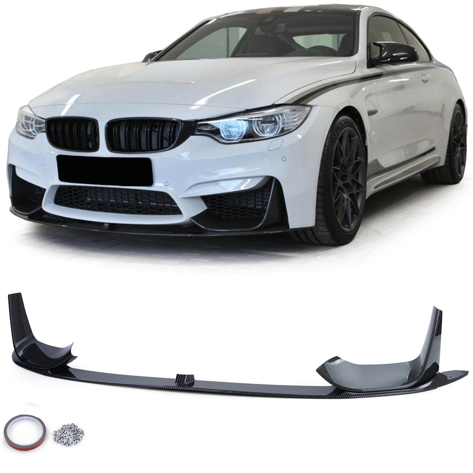 Spoiler Anteriore Effetto Carbonio per BMW M3 M4 F80 F82 F83