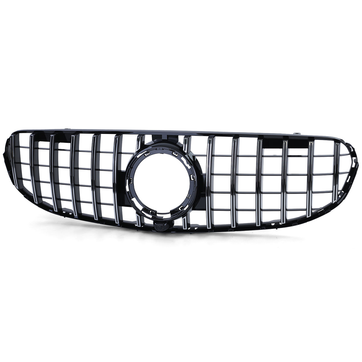 Griglia Sportiva Nera Lucida con Cromature per Mercedes GLC X253 C253 2019-2022