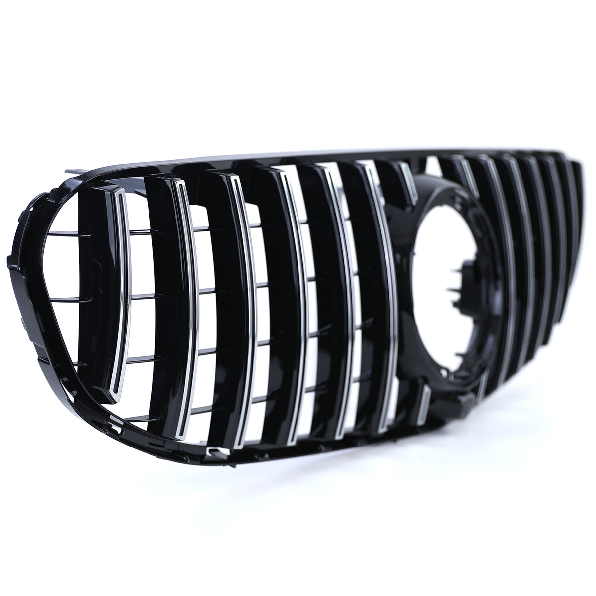 Griglia Sportiva Nera Lucida con Cromature per Mercedes GLC X253 C253 2019-2022