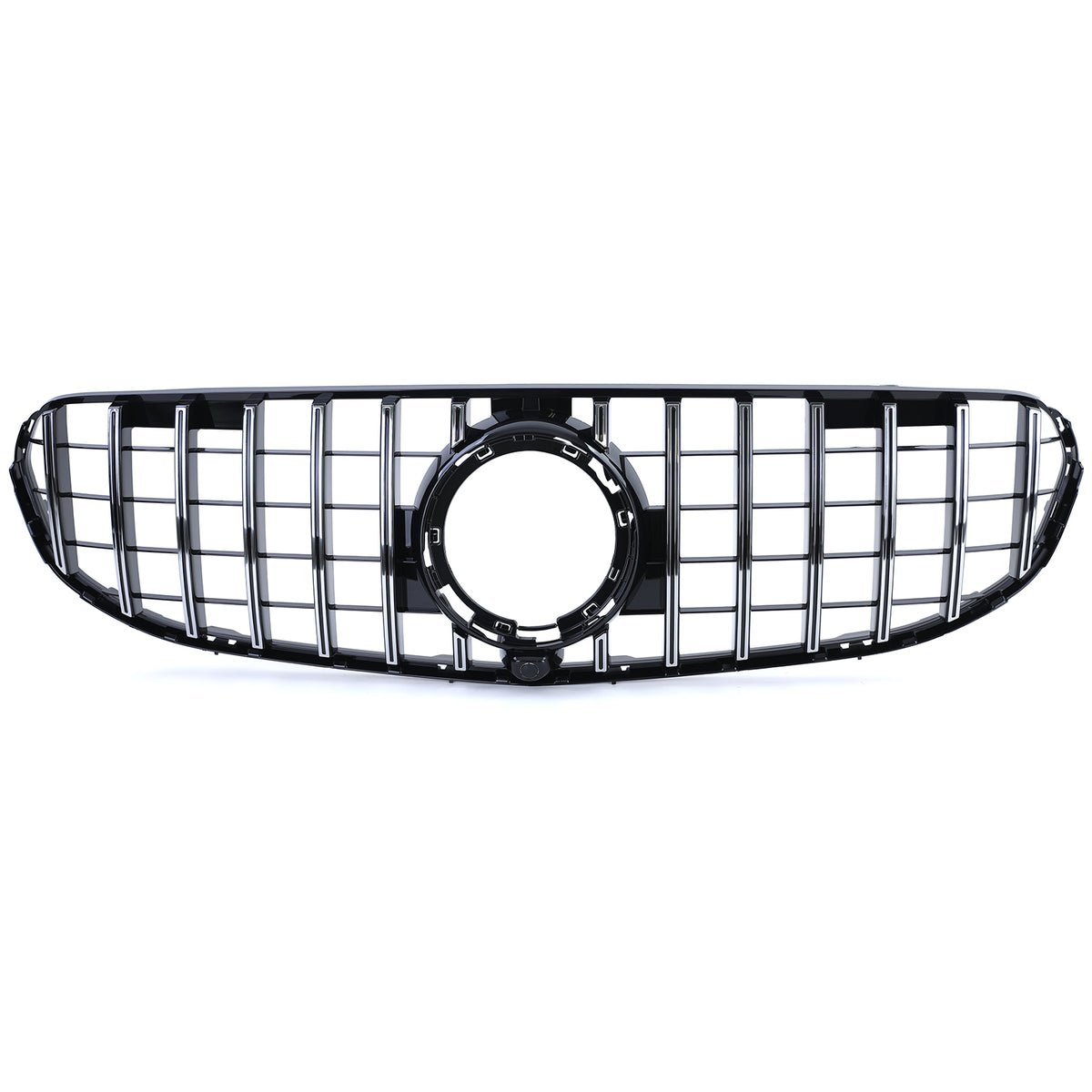 Griglia Sportiva Nera Lucida con Cromature per Mercedes GLC X253 C253 2019-2022