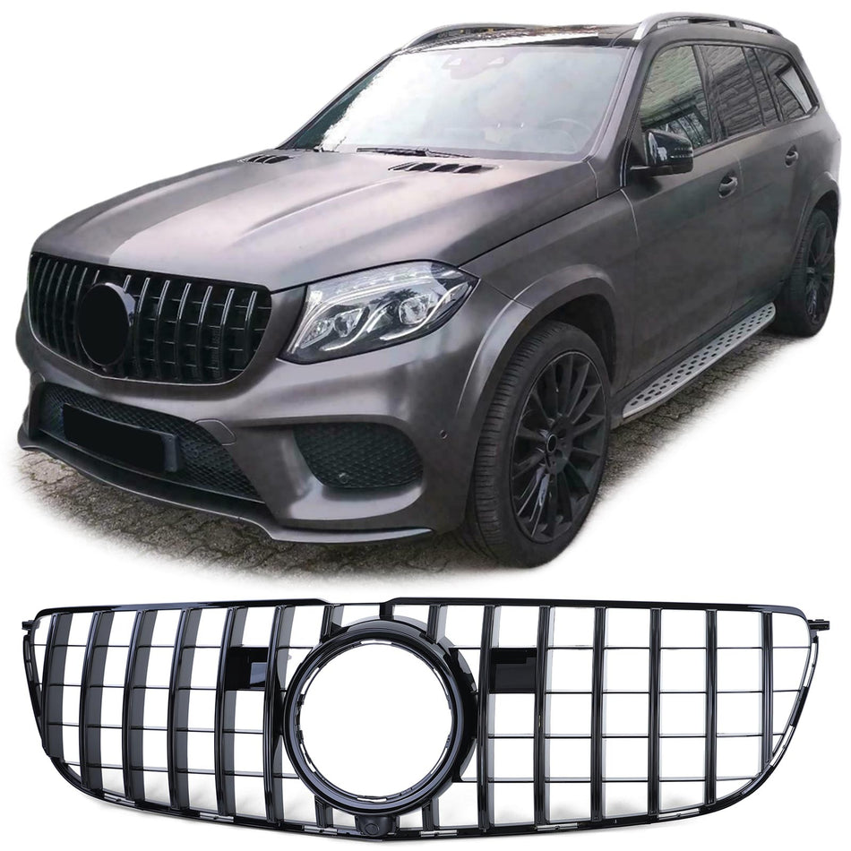 Griglia Sportiva Nera Lucida per Mercedes GLS X166 2015-2019