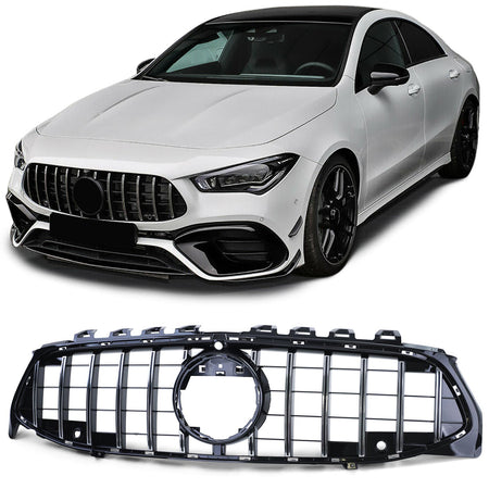 Griglia Sportiva Nera Lucida con Cromature per Mercedes CLA C118 X118 2019-2023