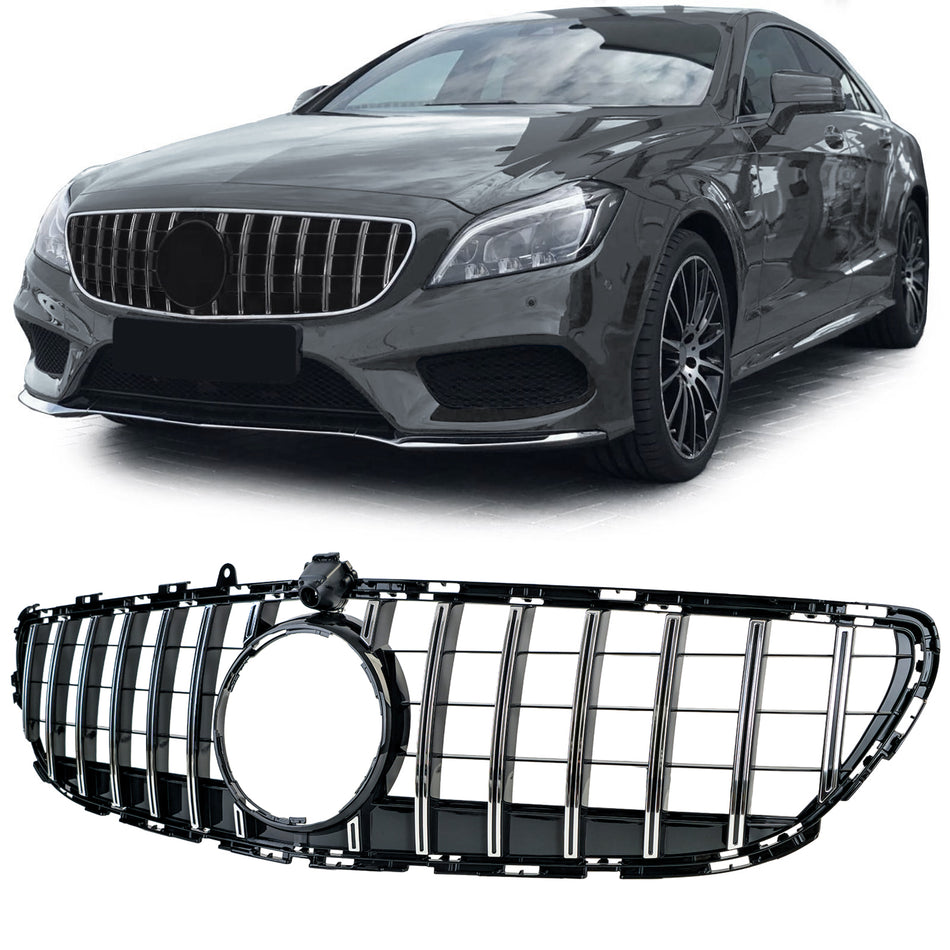 Griglia Sportiva Cromata Nera per Mercedes CLS C218 X218 14-18