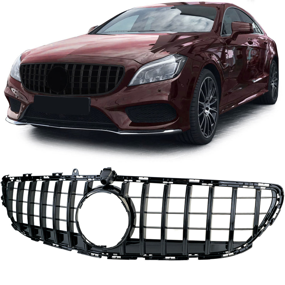 Griglia Sportiva Nera Lucida per Mercedes CLS C218 X218 Facelift 14-18