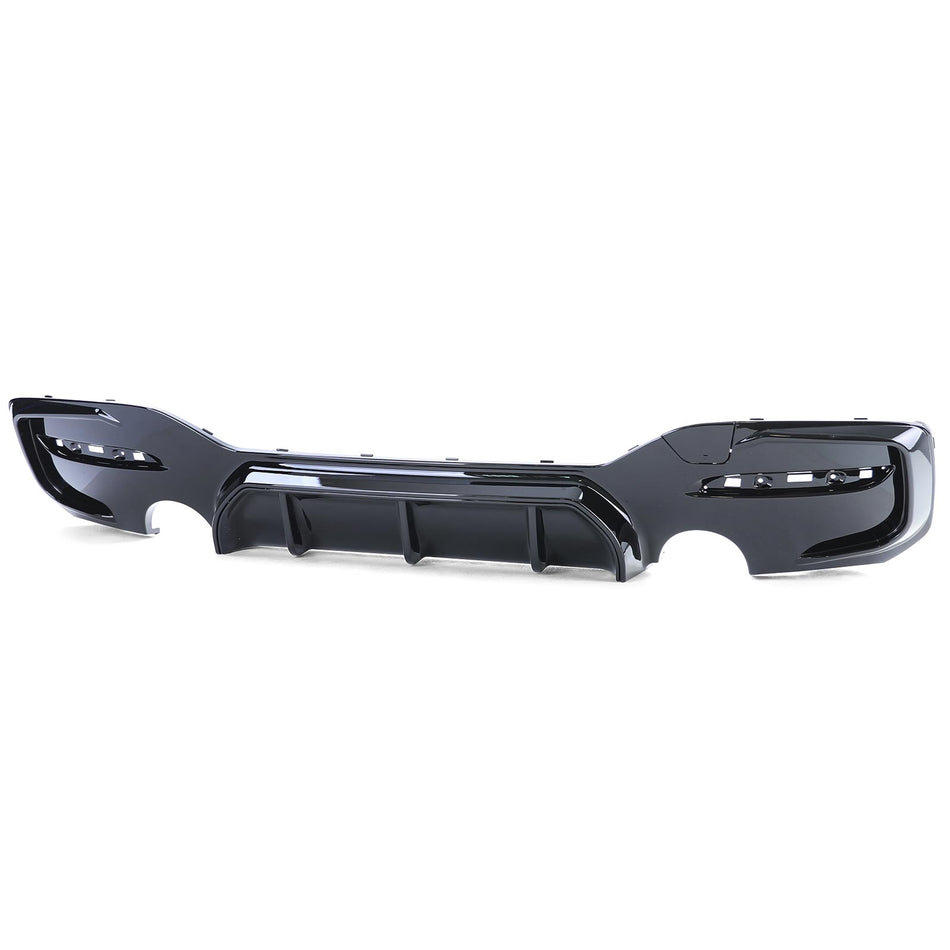 Diffusore Posteriore Sportivo Nero Lucido per BMW Serie 1 F20 F21 15-19 LCI