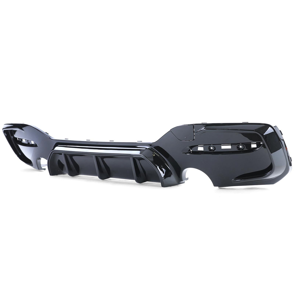 Diffusore Posteriore Sportivo Nero Lucido per BMW Serie 1 F20 F21 15-19 LCI