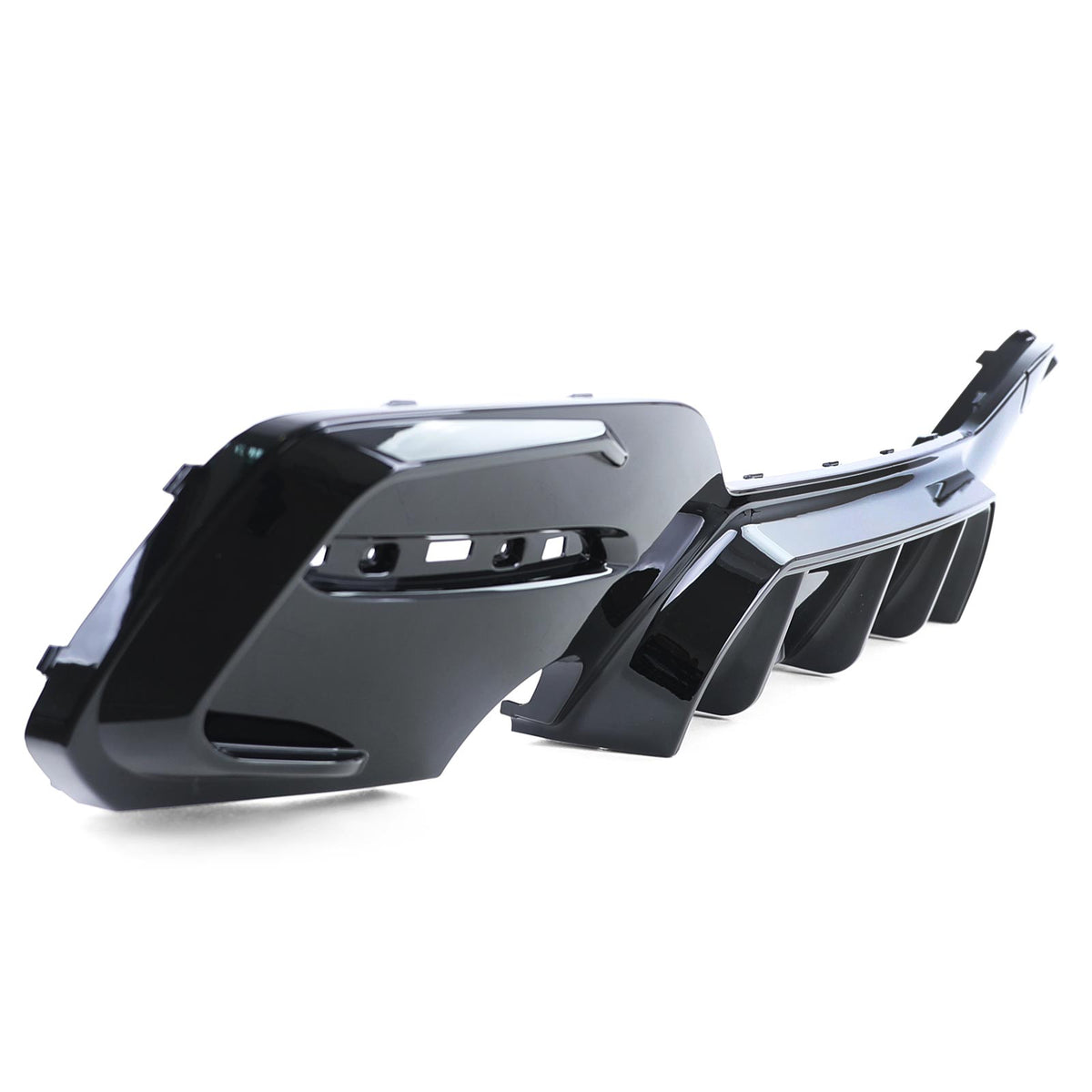 Diffusore Posteriore Sportivo Nero Lucido per BMW Serie 1 F20 F21 15-19 LCI