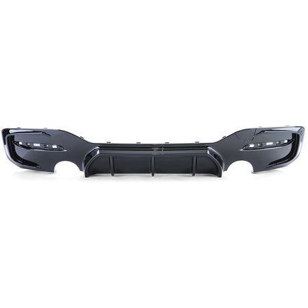 Diffusore Posteriore Sportivo Nero Lucido per BMW Serie 1 F20 F21 15-19 LCI