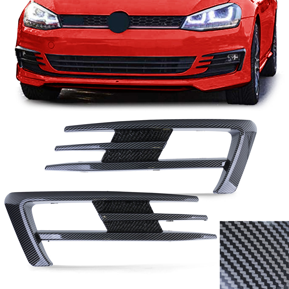 Fendinebbia con Cornice GTI Look Carbon per Volkswagen Golf 7 12-17