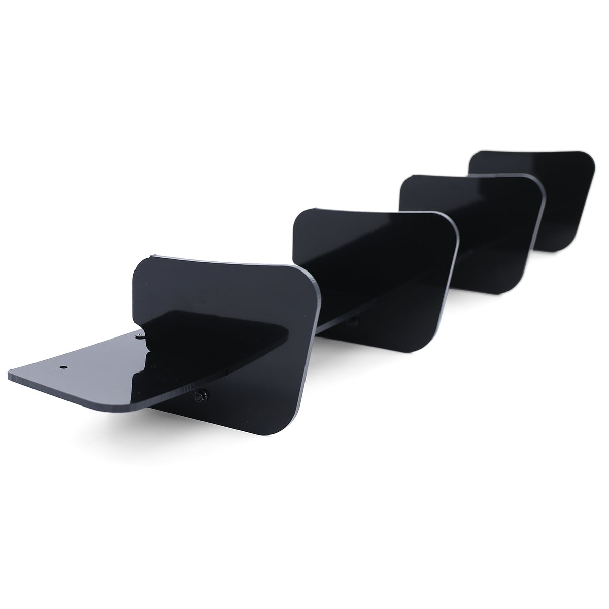 Diffusore Posteriore Sportivo Nero Lucido per Volkswagen Golf 7 GTI Berlina