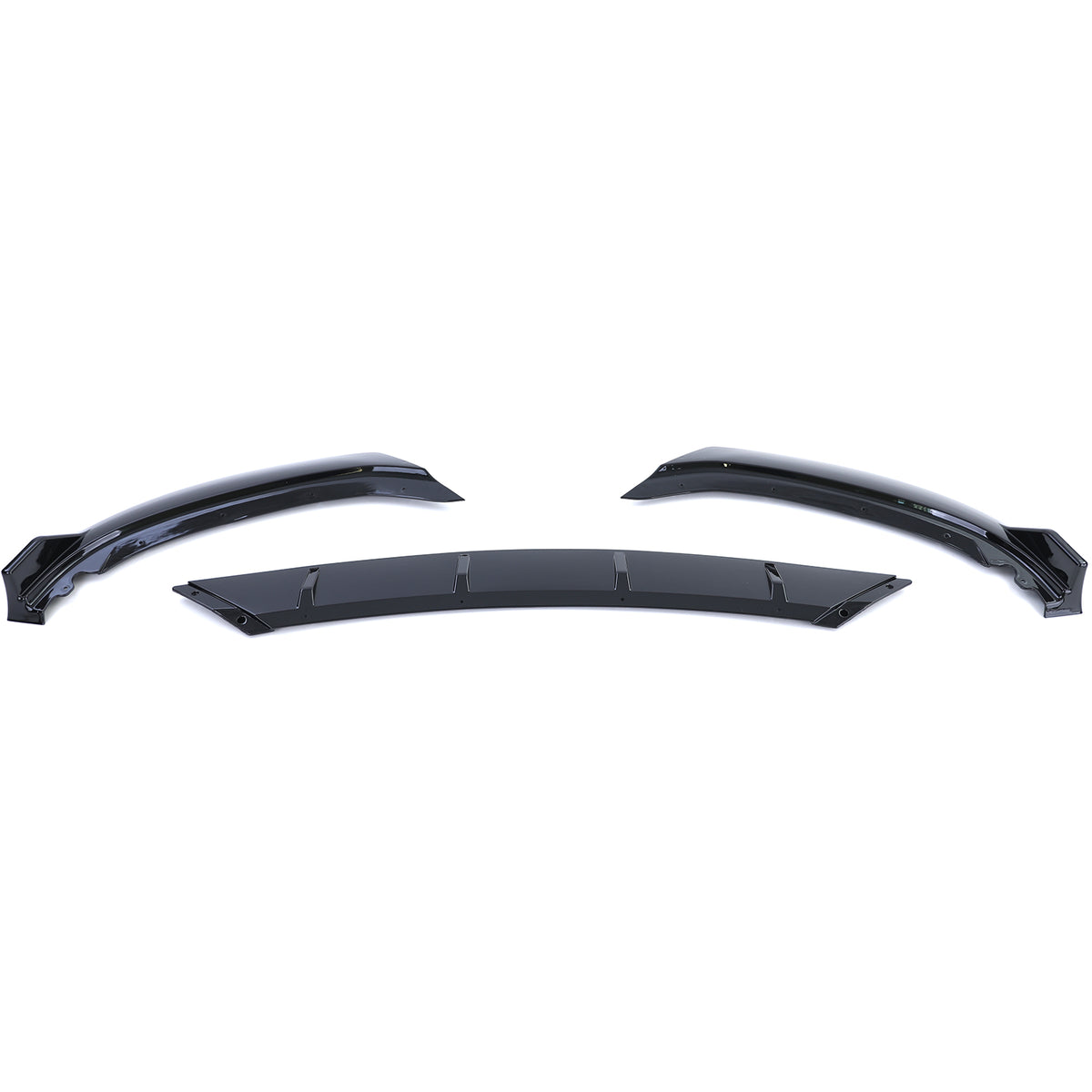 Spoiler Anteriore per BMW Serie 3 F30 F31 2015-2019 Senza M, Nero Lucido