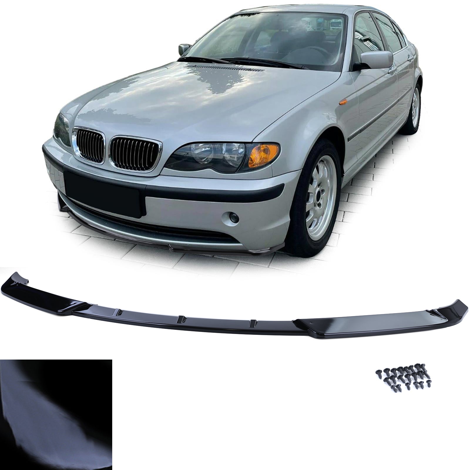 Spoiler Anteriore Lucido per BMW Serie 3 E46 2001-2005