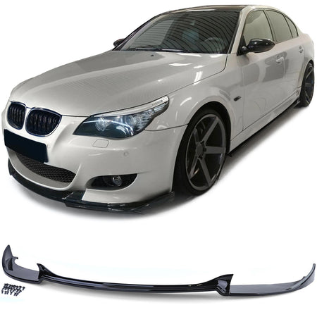 Spoiler Anteriore Nero Lucido per BMW Serie 5 E60 E61 2007-2009 M-Pacchetto