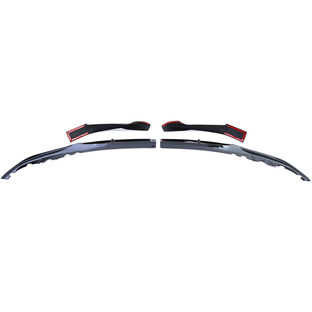 Spoiler Anteriore Nero Lucido per BMW Serie 5 G30 G31 Dal 2016