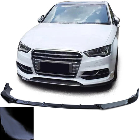Spoiler Anteriore Performance Nero Lucido per Audi A3 8V 2012-2016 S-Line