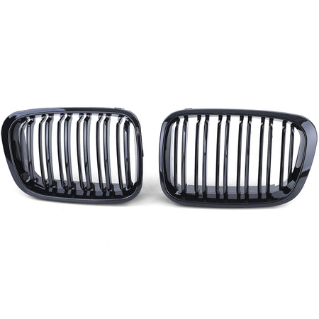 Griglia Sportiva Doppio Stego Nera Lucida per BMW Serie 3 E46 1998-2001