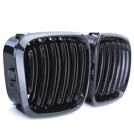 Griglia Sportiva Doppio Stego Nera Lucida per BMW Serie 3 E46 1998-2001