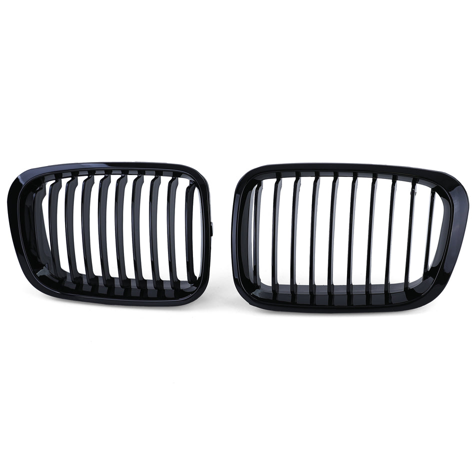 Griglia Sportiva Nera Lucida 2 Pezzi per BMW Serie 3 E46 Berlina Touring