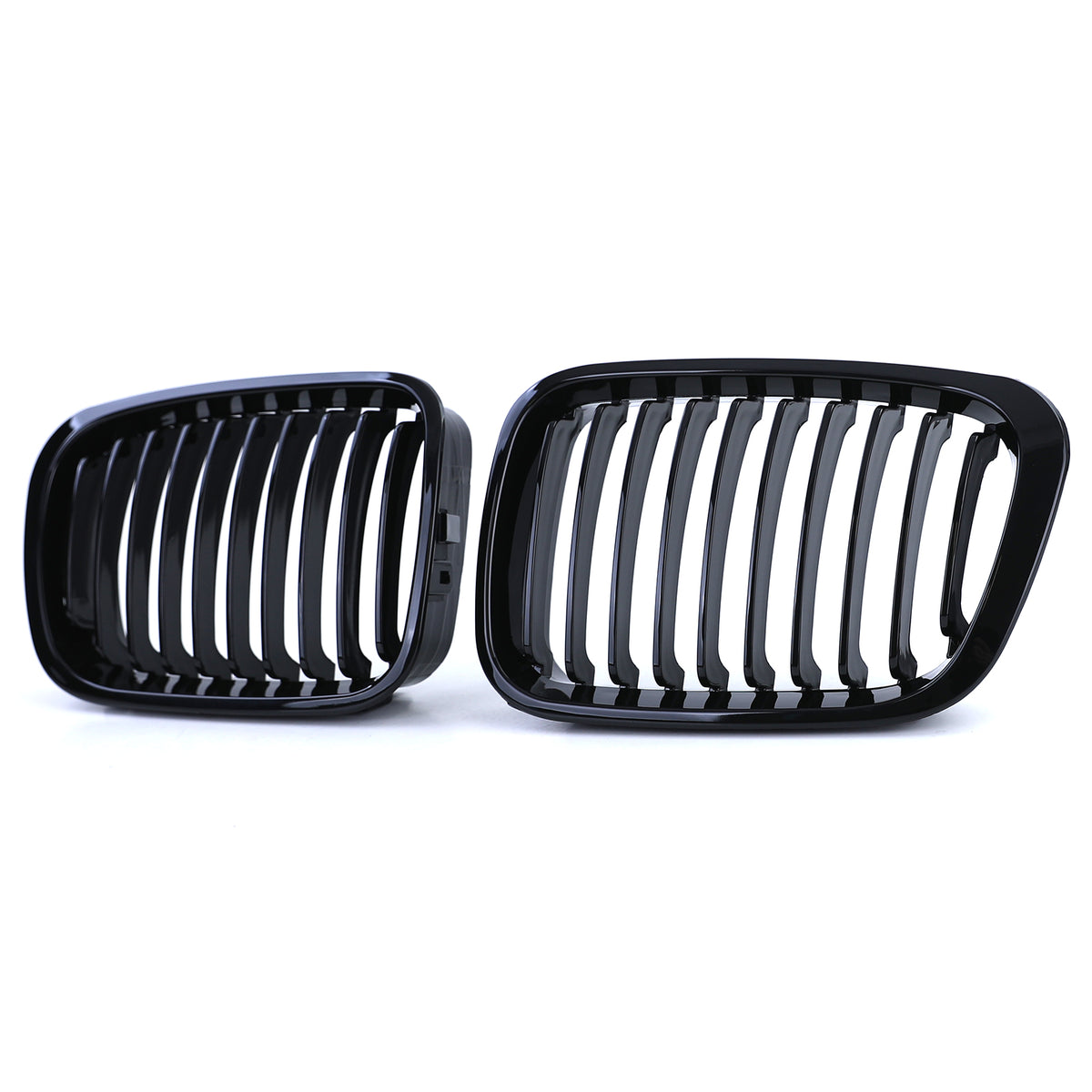Griglia Sportiva Nera Lucida 2 Pezzi per BMW Serie 3 E46 Berlina Touring