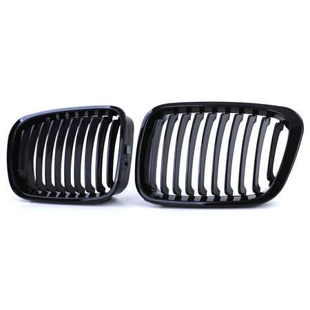Griglia Sportiva Nera Lucida 2 Pezzi per BMW Serie 3 E46 Berlina Touring