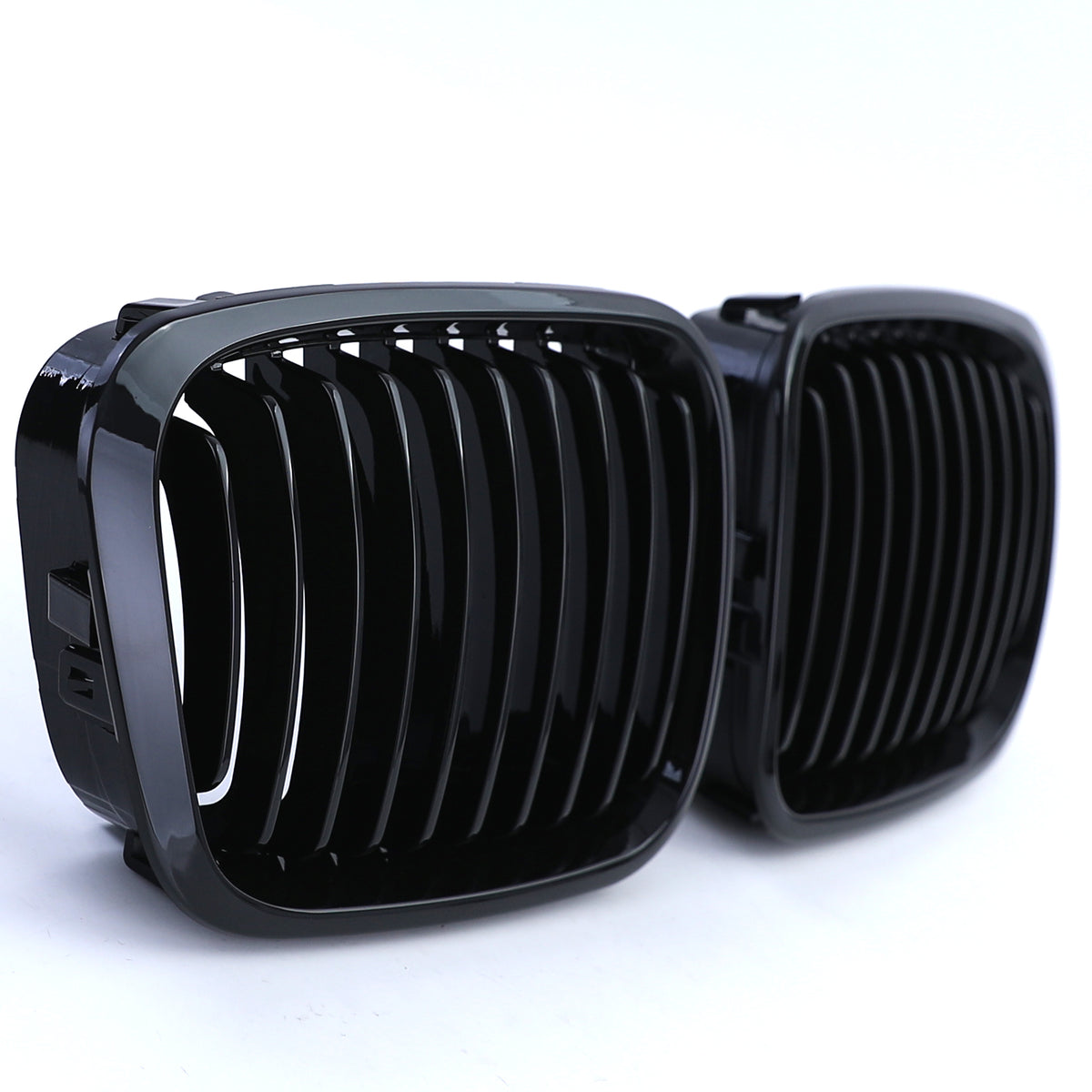 Griglia Sportiva Nera Lucida 2 Pezzi per BMW Serie 3 E46 Berlina Touring