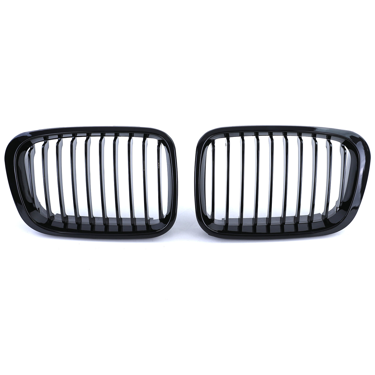 Griglia Sportiva Nera Lucida 2 Pezzi per BMW Serie 3 E46 Berlina Touring
