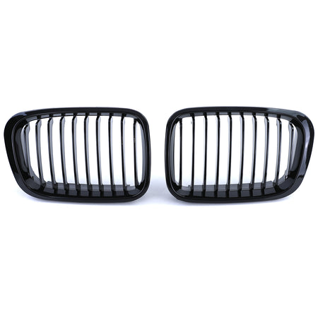 Griglia Sportiva Nera Lucida 2 Pezzi per BMW Serie 3 E46 Berlina Touring