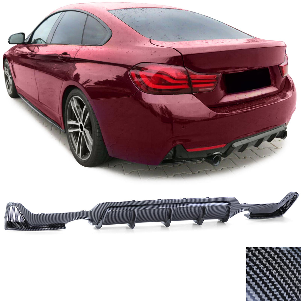 Diffusore Posteriore Performance Carbon per BMW Serie 4 F32 F33 F36 435i 440i
