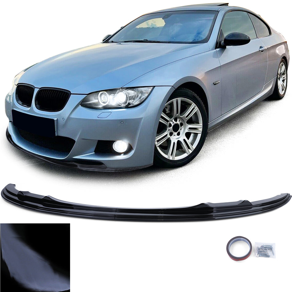 Spoiler Anteriore Sportivo Nero Lucido per BMW Serie 3 E92 E93 (2006-2010)
