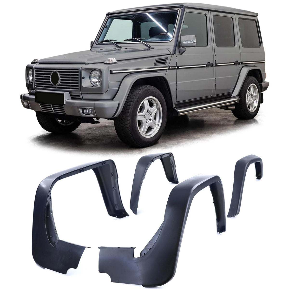 Allargamento Passaruota per Mercedes Classe G W463 (1990-2013) 4 Pezzi