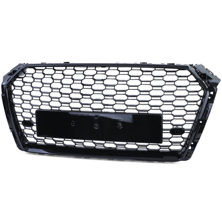 Griglia Sportiva Nera Lucida Senza Emblema per Audi A4 B9 8W 15-19