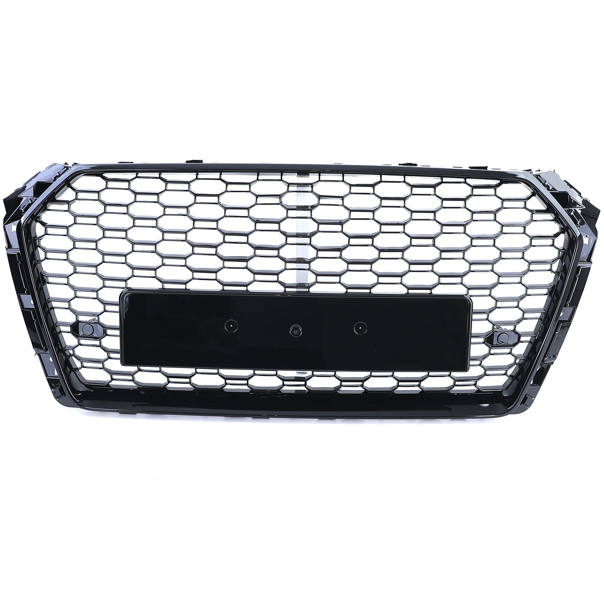 Griglia Sportiva Nera Lucida Senza Emblema per Audi A4 B9 8W 15-19